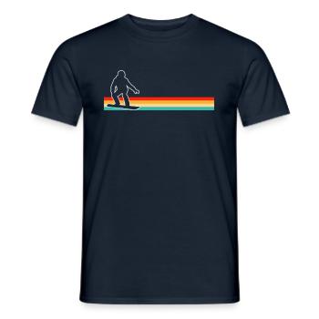 Snowboarding Retro - Männer T-Shirt - Navy - Vorne - AI Model Male 178 light (178cm)