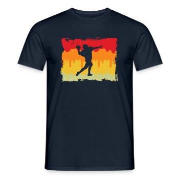 Football Rétro - T-shirt homme - marine - Devant - AI Model Male 178 light (178cm)