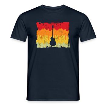 Rock Rétro - T-shirt homme - marine - Devant - AI Model Male 178 light (178cm)