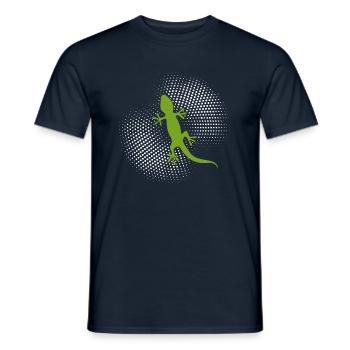 Øgle - Mænd T-shirt - marineblå - Foran - AI Model Male 178 light (178cm)