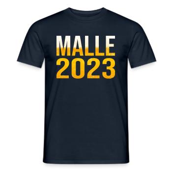Malle 2023 - Männer T-Shirt - Navy - Vorne - AI Model Male 178 light (178cm)