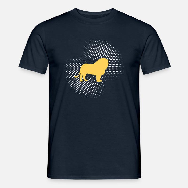 Löwe - Männer T-Shirt - Navy