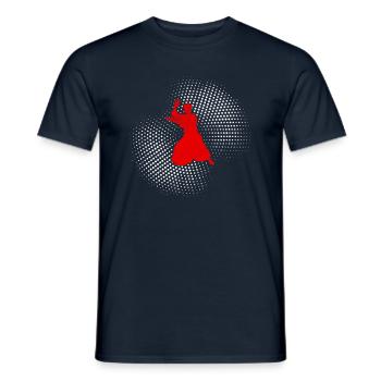 Aikido - Men's T-Shirt - navy - Front - AI Model Male 178 light (178cm)