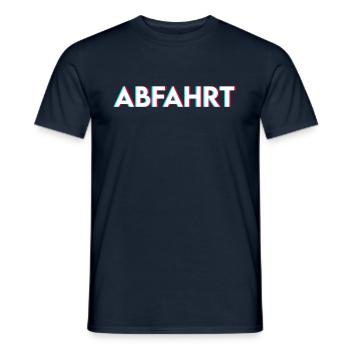 Techno feiern Party - Männer T-Shirt - Navy - Vorne - AI Model Male 178 light (178cm)