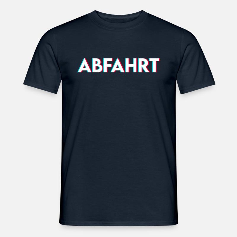 Techno feiern Party - Männer T-Shirt - Navy