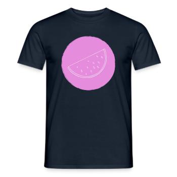 Pastèque - T-shirt homme - marine - Devant - AI Model Male 178 light (178cm)