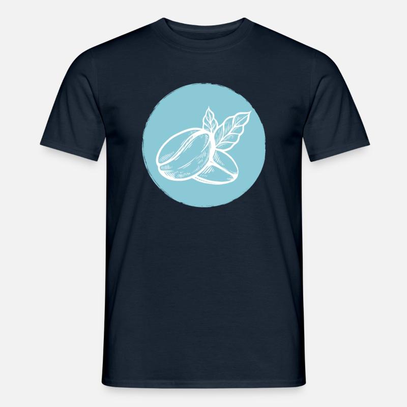 Kaffee Kaffeebohne - Männer T-Shirt - Navy