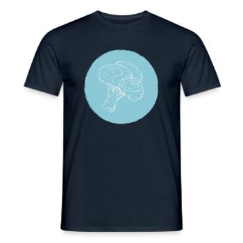 Broccoli - Men's T-Shirt - navy - Front - AI Model Male 178 light (178cm)