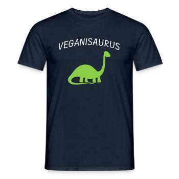 Veganer Dinosaurier - Männer T-Shirt - Navy - Vorne - AI Model Male 178 light (178cm)