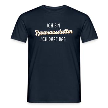 Raumausstatter - Männer T-Shirt - Navy - Vorne - AI Model Male 178 light (178cm)