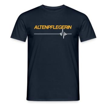 Altenpflegerin - Männer T-Shirt - Navy - Vorne - AI Model Male 178 light (178cm)