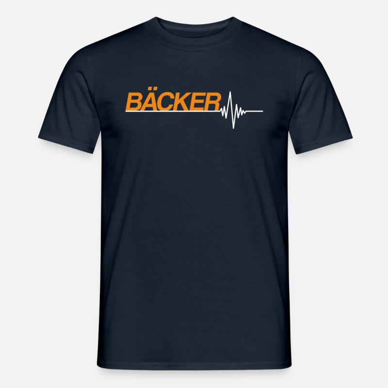 Bäcker - Männer T-Shirt - Navy