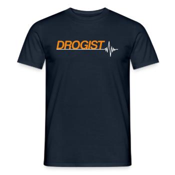 Drogist - Männer T-Shirt - Navy - Vorne - AI Model Male 178 light (178cm)