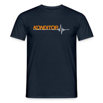 Konditor - Männer T-Shirt - Navy - Vorne - AI Model Male 178 light (178cm)