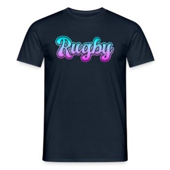 Rugby - T-shirt homme - marine - Devant - AI Model Male 178 light (178cm)