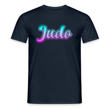 Judo - T-shirt homme - marine - Devant - AI Model Male 178 light (178cm)