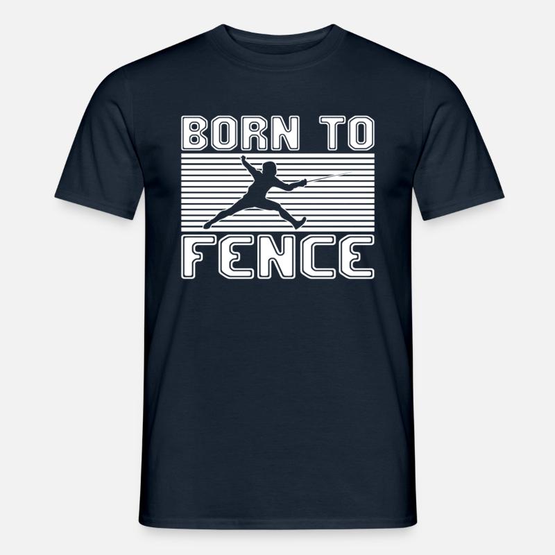 Fechten - Männer T-Shirt - Navy