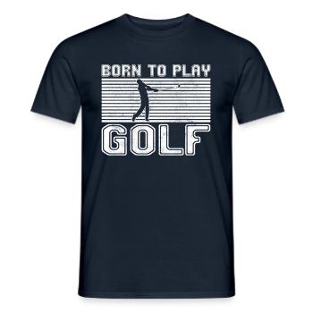 Golf - Männer T-Shirt - Navy - Vorne - AI Model Male 178 light (178cm)