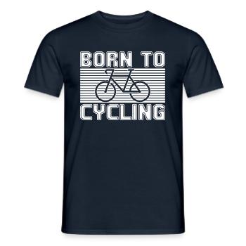 Vélo - T-shirt homme - marine - Devant - AI Model Male 178 light (178cm)