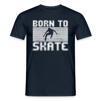 patinage - T-shirt homme - marine - Devant - AI Model Male 178 light (178cm)