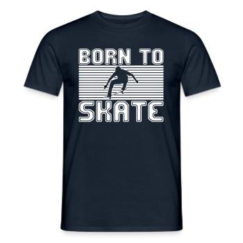 patinage - T-shirt homme - marine - Devant - AI Model Male 178 light (178cm)