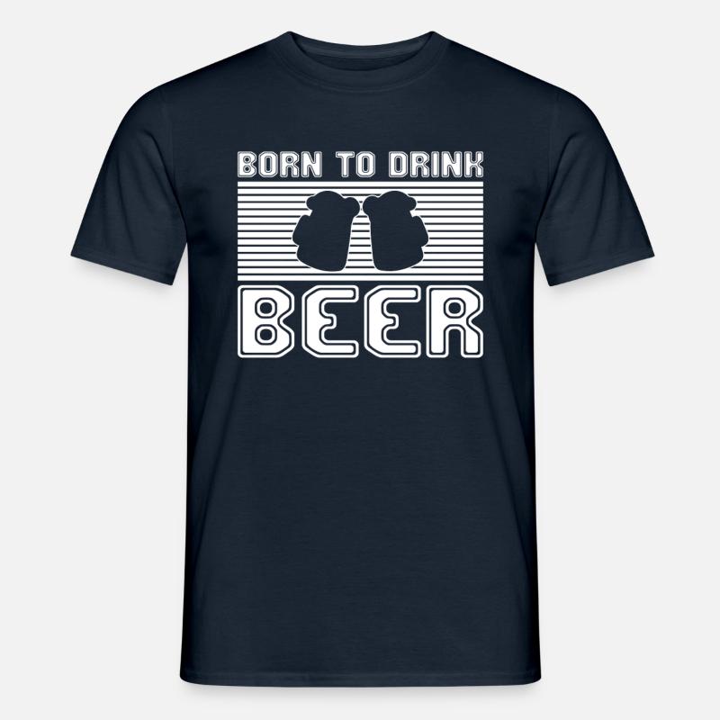 bier - Männer T-Shirt - Navy