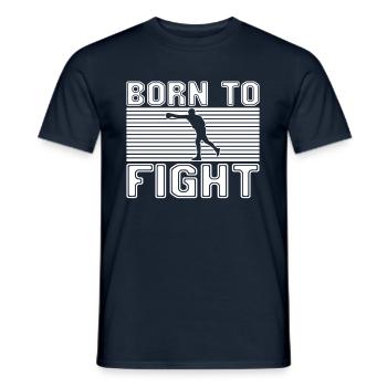 Boxen - Männer T-Shirt - Navy - Vorne - AI Model Male 178 light (178cm)