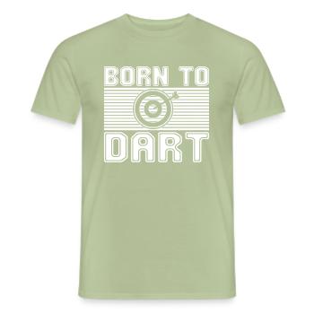 Dart - Männer T-Shirt - Sage - Vorne - AI Model Male 178 light (178cm)