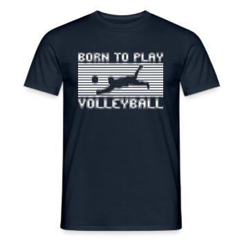 Volley-ball - T-shirt homme - marine - Devant - AI Model Male 178 light (178cm)