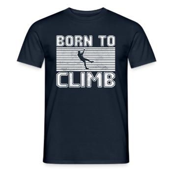 Climb - Men's T-Shirt - navy - Front - AI Model Male 178 light (178cm)