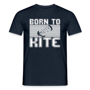 Kite Surfing - Männer T-Shirt - Navy - Vorne - AI Model Male 178 light (178cm)