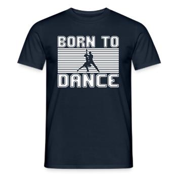 Tanzen - Männer T-Shirt - Navy - Vorne - AI Model Male 178 light (178cm)