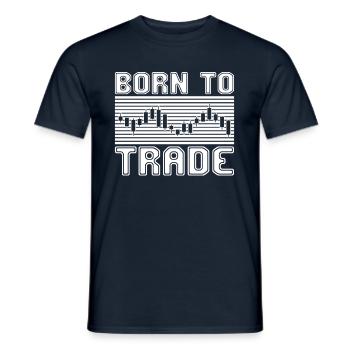 Trading - Männer T-Shirt - Navy - Vorne - AI Model Male 178 light (178cm)