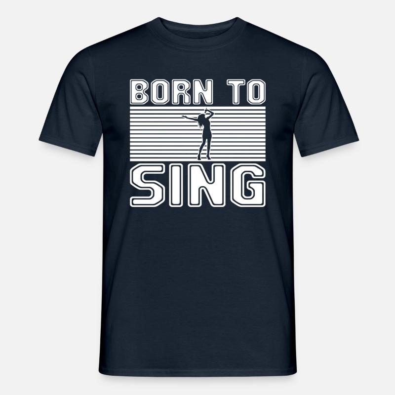 Singen - Männer T-Shirt - Navy