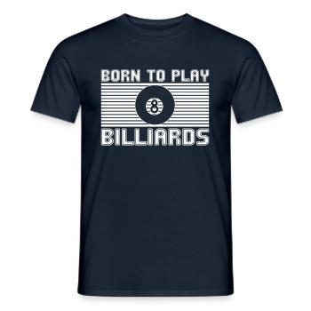 Billiard - Männer T-Shirt - Navy - Vorne - AI Model Male 178 light (178cm)
