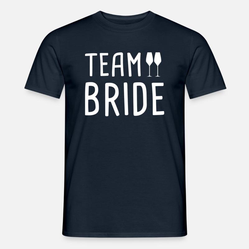 team bride - Männer T-Shirt - Navy