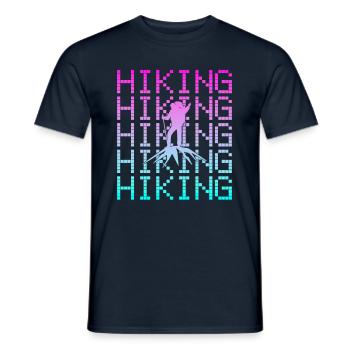 Randonnée Alpinisme - T-shirt homme - marine - Devant - AI Model Male 178 light (178cm)