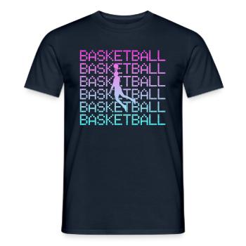 Basket-ball - T-shirt homme - marine - Devant - AI Model Male 178 light (178cm)