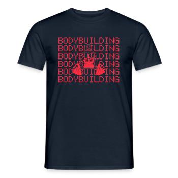 culturisme - T-shirt homme - marine - Devant - AI Model Male 178 light (178cm)