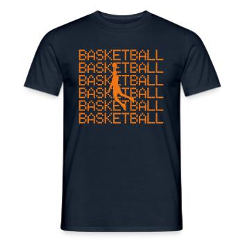 Basket-ball - T-shirt homme - marine - Devant - AI Model Male 178 light (178cm)