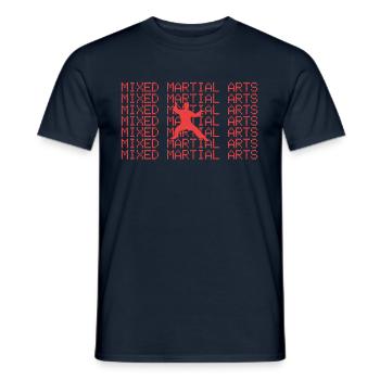 Martial arts - Men's T-Shirt - navy - Front - AI Model Male 178 light (178cm)