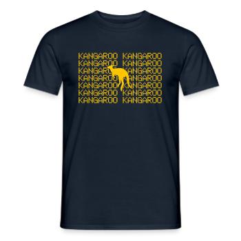 Kangourou - T-shirt homme - marine - Devant - AI Model Male 178 light (178cm)