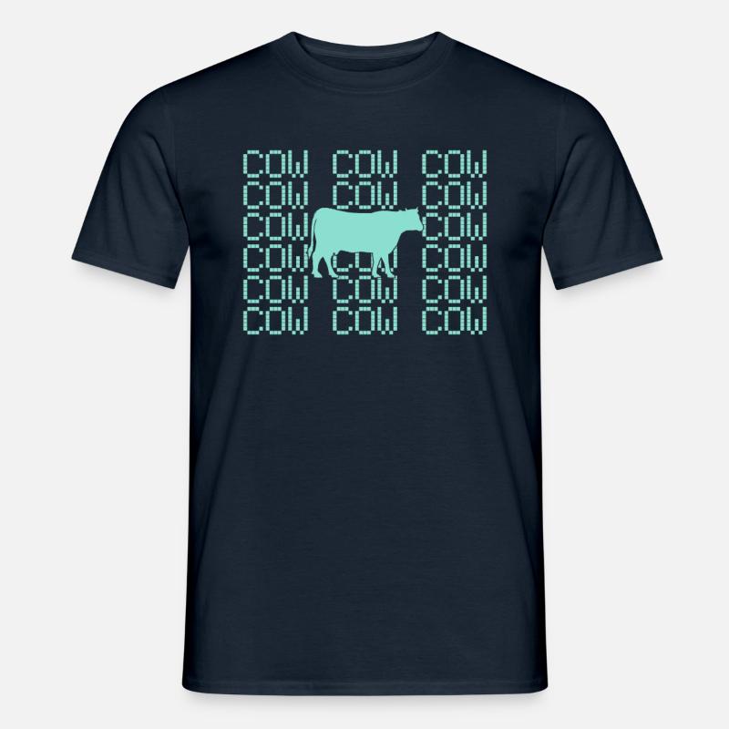 Kuh - Männer T-Shirt - Navy