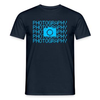 Photography - Men's T-Shirt - navy - Front - AI Model Male 178 light (178cm)