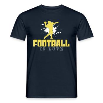 football - Männer T-Shirt - Navy - Vorne - AI Model Male 178 light (178cm)