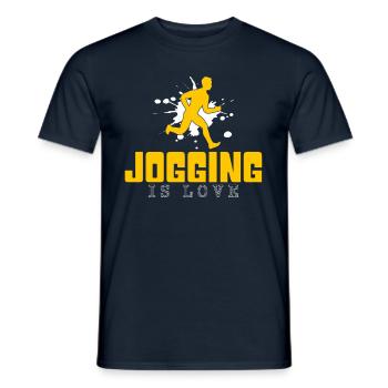 Faire du jogging - T-shirt homme - marine - Devant - AI Model Male 178 light (178cm)