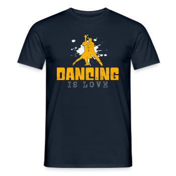 Tanzen Spruch - Männer T-Shirt - Navy - Vorne - AI Model Male 178 light (178cm)