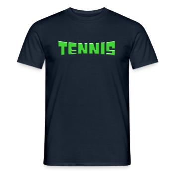 tennis - T-skjorte herre - marine - Foran - AI Model Male 178 light (178cm)
