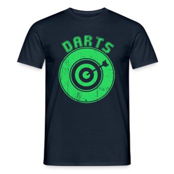 darts - Männer T-Shirt - Navy - Vorne - AI Model Male 178 light (178cm)