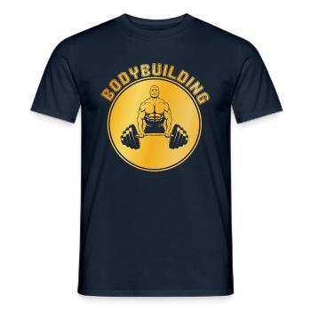 Culturisme - T-shirt homme - marine - Devant - AI Model Male 178 light (178cm)